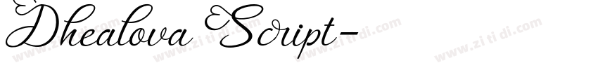 Dhealova Script字体转换 Dhealova Script字体转换